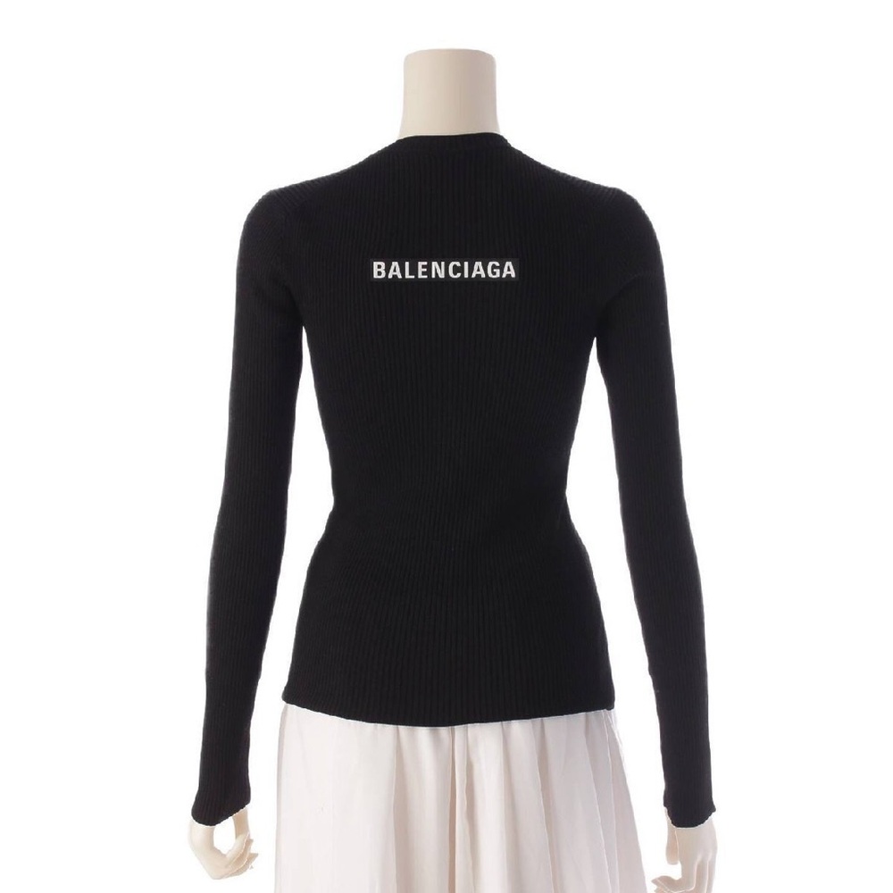Balenciaga Black Long Sleeve Top
